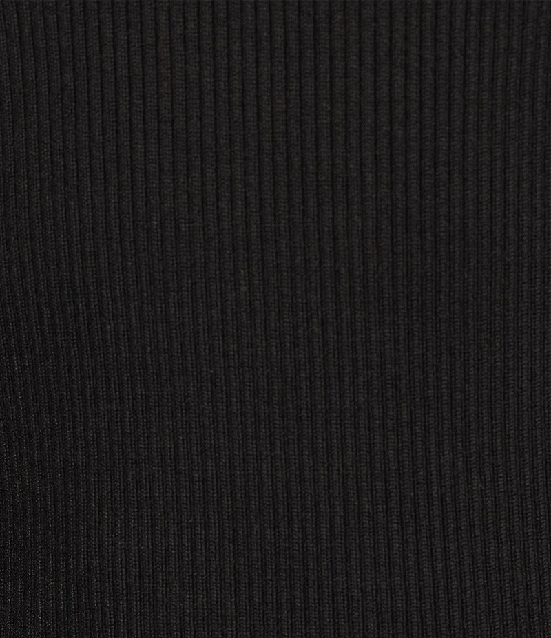 Gibson & Latimer Ribbed Knit Crochet V-Neck Sleeveless Tank Top