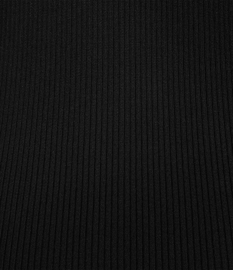 Gibson & Latimer Ribbed Knit Crochet V-Neck Tank Strap Bodycon Midi Dress