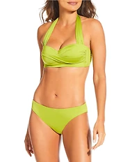 Gibson & Latimer Solid Classic Hipster Swim Bottom
