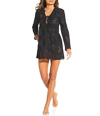 Gibson & Latimer Solid Eyelet Tunic Dress Cover-Up