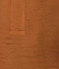 Gibson & Latimer Split V-Neck Cap Sleeve Woven Blouse