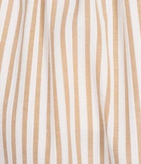 Gibson & Latimer Stripe Seersucker Tie Waist A-Line Coordinating Midi Skirt