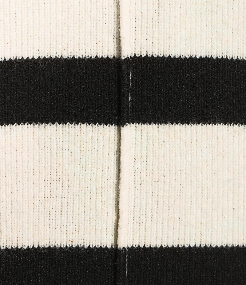 Gibson & Latimer Striped Knit Turtleneck Long Sleeve Shift Sweater Midi Dress