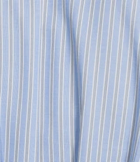 Gibson & Latimer Striped Point Collar Short Dolman Sleeve Button Front Ruched Fit And Flare Shirt Midi Dress