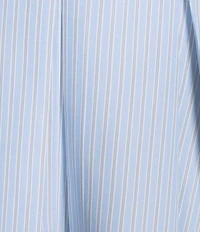 Gibson & Latimer Striped Woven Poplin High Rise Pleated A-Line Flounce Coordinating Midi Skirt