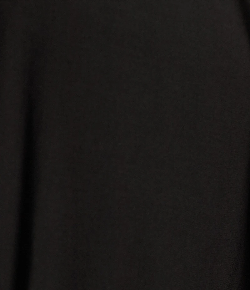 Gibson & Latimer Woven Poplin V-Neck Long Blouson Sleeve Tie at Side Wrap A-Line Flounce Midi Dress