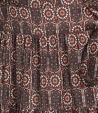 Gibson & Latimer V-Neck Long Bell Sleeve Dress