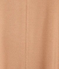 Gibson & Latimer Knit V-Neck Dropped Short Sleeve Shell Shirttail Tee Shirt