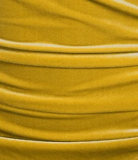 Gibson & Latimer Velvet Asymmetric Neck One Shoulder Off-The-Shoulder Short Sleeve Ruched Sheath Midi Dress