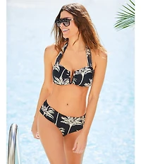 Gibson & Latimer West Palms V-Wire Bandeau Swim Top