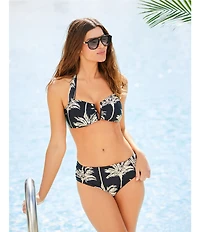 Gibson & Latimer West Palms V-Wire Bandeau Swim Top
