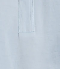 Gibson & Latimer Woven Collared V-Neck Cap Sleeve Hi-Low Top