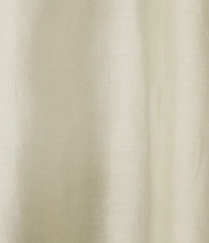 Gibson & Latimer Woven Ruched Crew Neck Long Bubble Sleeve Blouse