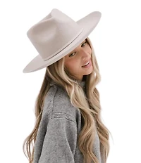 Gigi Pip Rowan Wide Brim Wool Fedora Hat