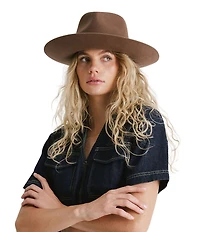 Gigi Pip Rowan Wide Brim Wool Fedora Hat