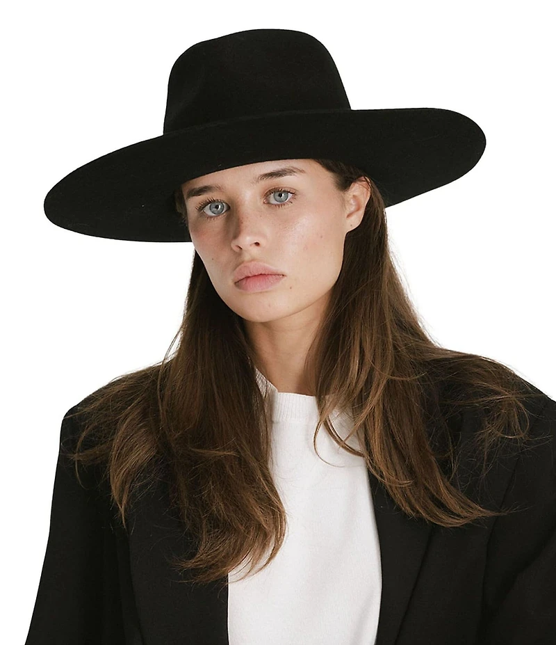 Gigi Pip Wesley Wide Brim Wool Fedora Hat