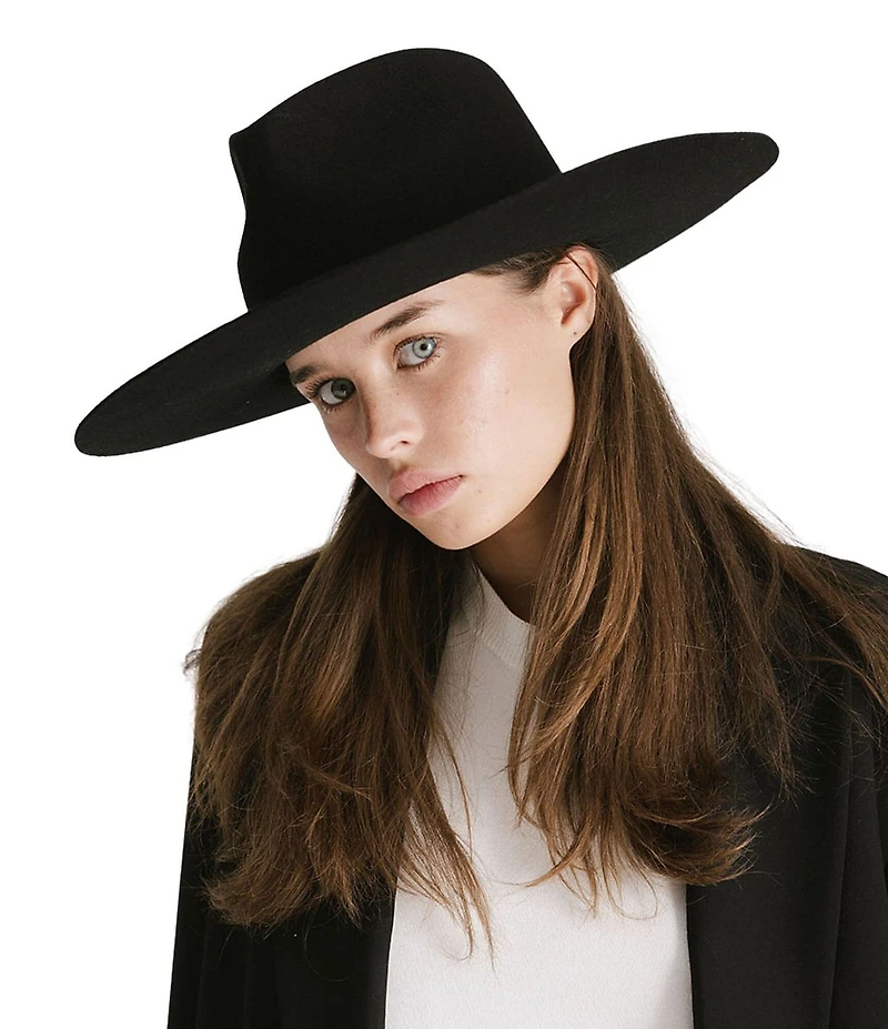 Gigi Pip Wesley Wide Brim Wool Fedora Hat