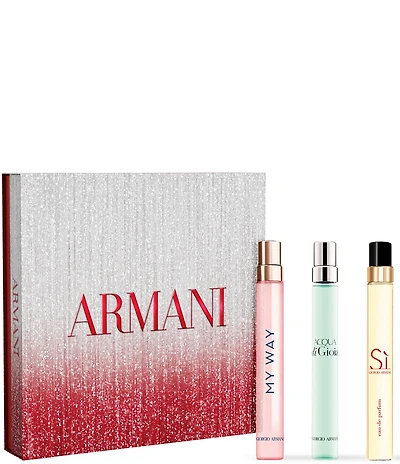 Giorgio Armani Armani Women's 3-Piece Fragrance Travel Spray Discovery Gift Set