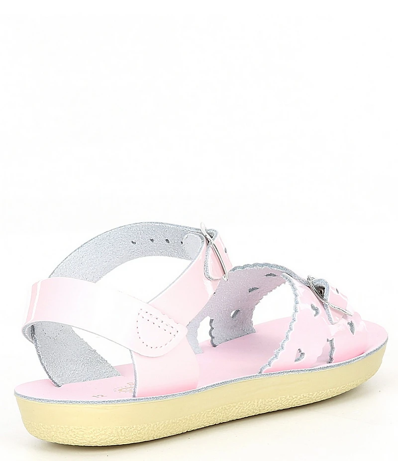 Saltwater Sandals by Hoy Girls' Sun-San Sweetheart Water Friendly Leather Sandals (Youth)