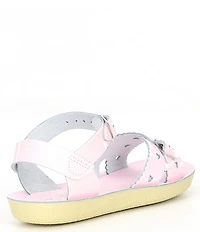 Saltwater Sandals by Hoy Girls' Sun-San Sweetheart Water Friendly Leather Sandals (Youth)