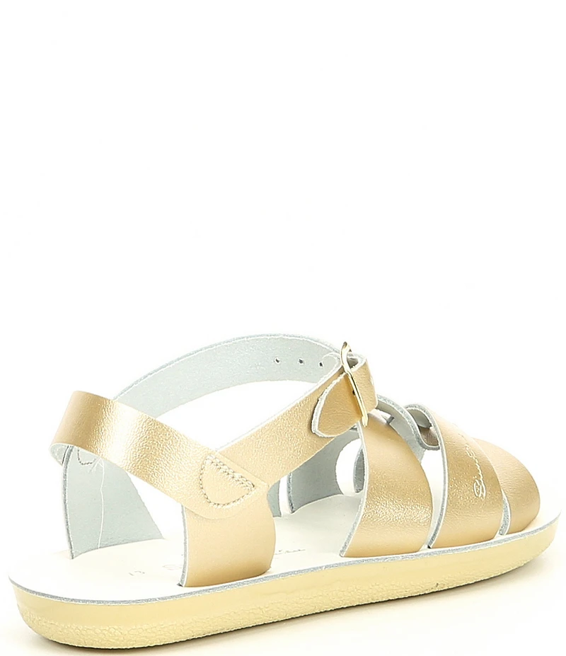 Saltwater Sandals by Hoy Girls' Swimmer Water-Friendly Leather Sandals (Youth)