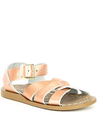 Saltwater Sandals by Hoy Girls' Original Water Friendly Leather Sandals (Toddler)