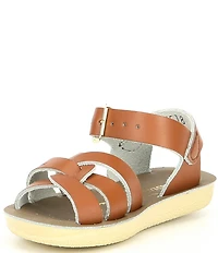 Saltwater Sandals by Hoy Girls' Swimmer Water Friendly Leather Sandals (Infant)