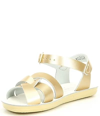 Saltwater Sandals by Hoy Girls' Swimmer Water Friendly Leather Sandals (Infant)