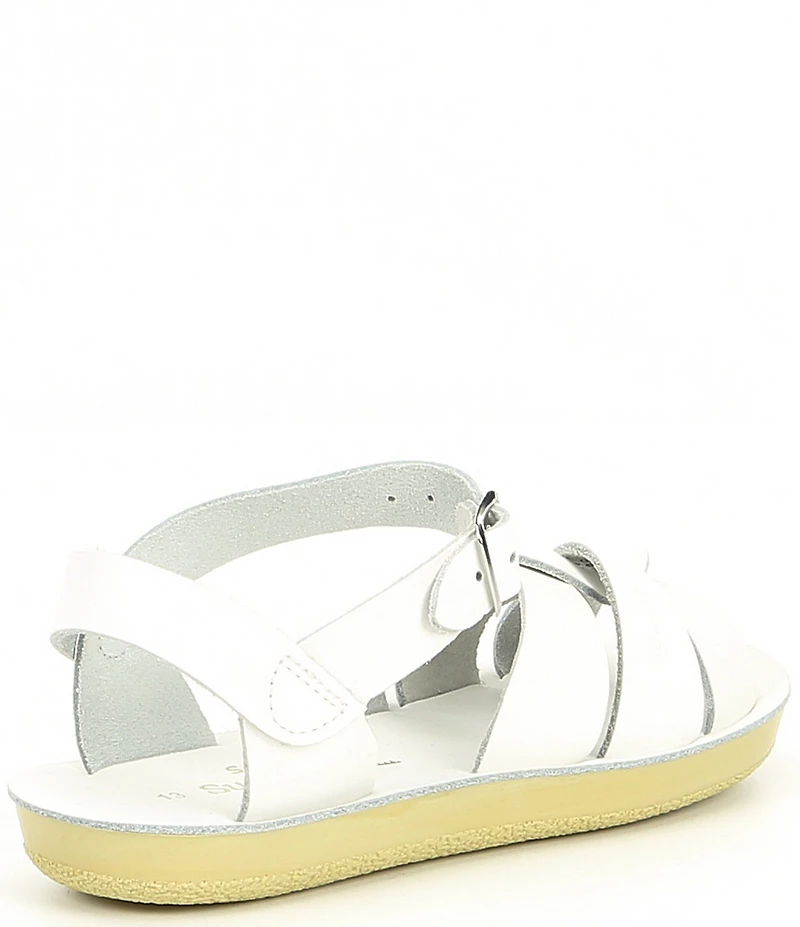 Saltwater Sandals by Hoy Girls' Swimmer Water Friendly Leather Sandals (Infant)