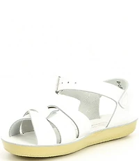 Saltwater Sandals by Hoy Girls' Swimmer Water Friendly Leather Sandals (Infant)