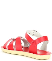 Saltwater Sandals by Hoy Girls' Swimmer Water-Friendly Leather Sandals (Toddler)