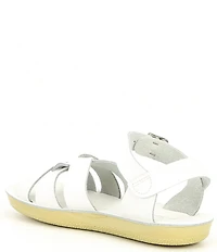 Saltwater Sandals by Hoy Girls' Swimmer Water-Friendly Leather Sandals (Toddler)