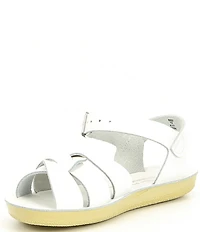 Saltwater Sandals by Hoy Girls' Swimmer Water-Friendly Leather Sandals (Toddler)