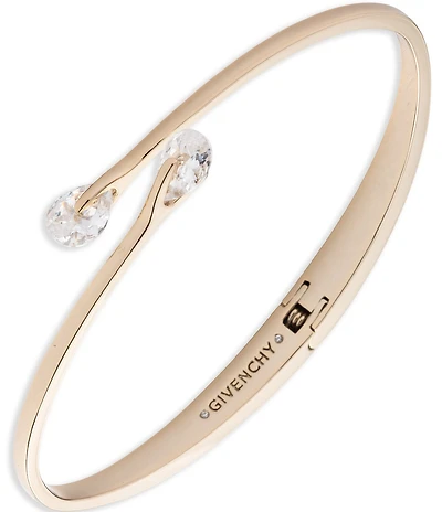 Givenchy Crystal Bypass Cuff Bracelet