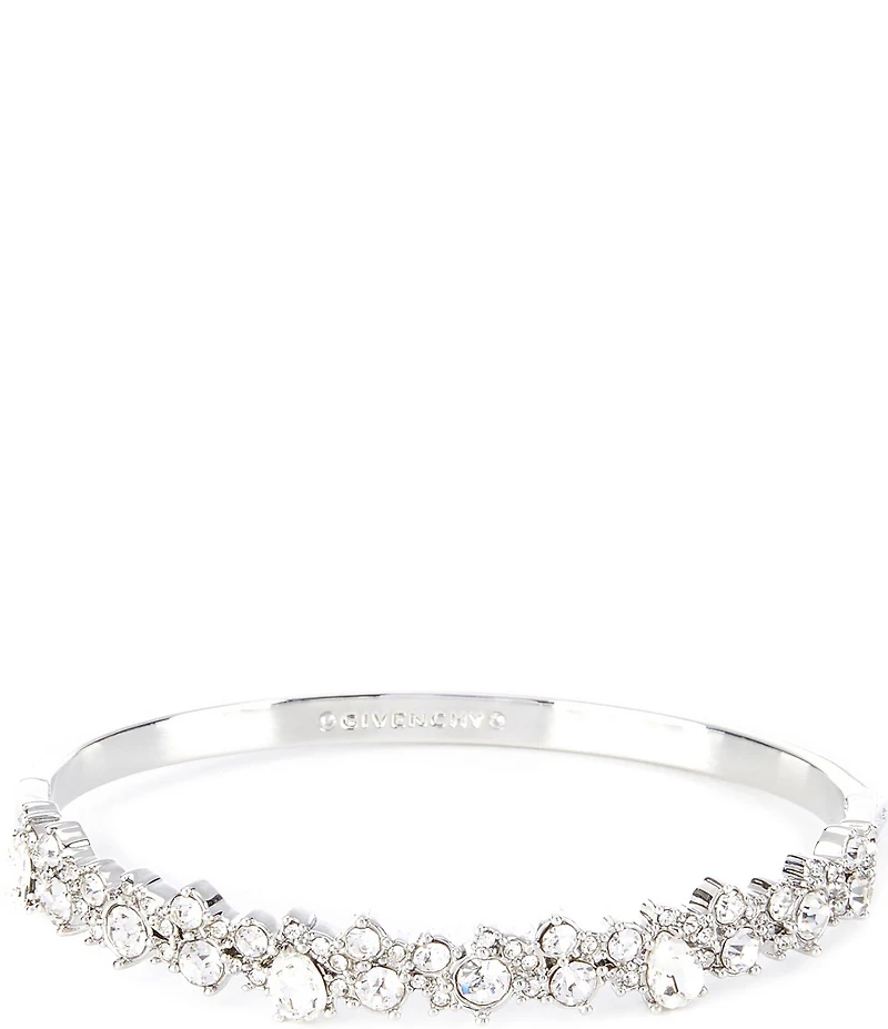 Givenchy Crystal Cluster Bangle Bracelet
