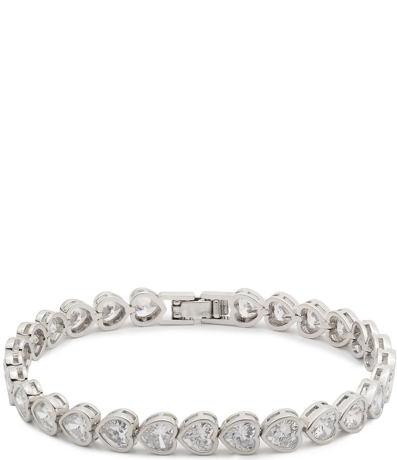 Givenchy Crystal CZ Heart Flex Line Bracelet