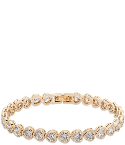 Givenchy Crystal CZ Heart Flex Line Bracelet