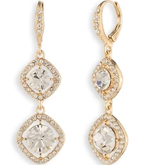 Givenchy Crystal Double Drop Earrings