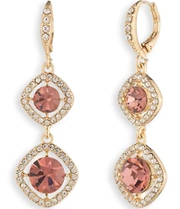 Givenchy Crystal Double Drop Earrings