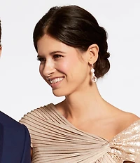 Givenchy Crystal Linear Earrings