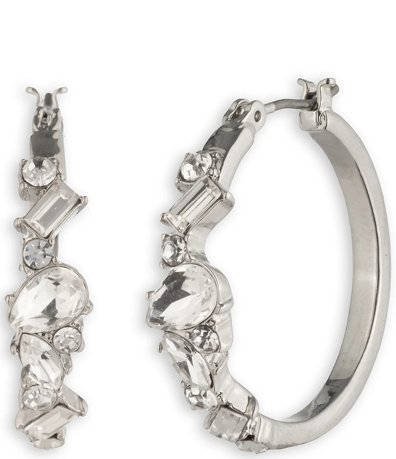 Givenchy Crystal Hoop Earrings