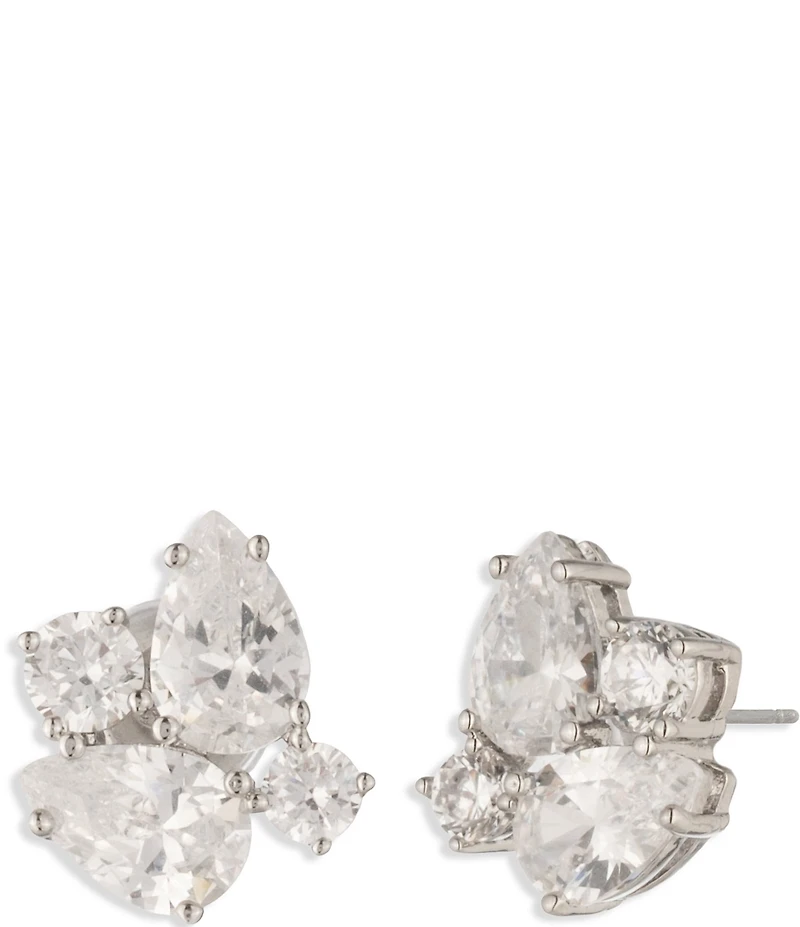 Givenchy CZ Cluster Stud Earrings