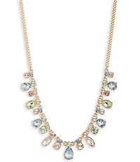 Givenchy Gold Tone Crystal Shaky Frontal Collar Necklace