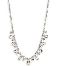 Givenchy Gold Tone Crystal Shaky Frontal Collar Necklace