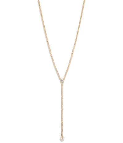 Givenchy Gold Tone Long Y Necklace