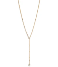Givenchy Gold Tone Long Y Necklace