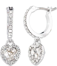 Givenchy Heart Drop Hoop Earrings