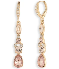 Givenchy Multi Crystal Linear Earrings