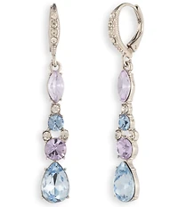 Givenchy Multi Crystal Linear Earrings