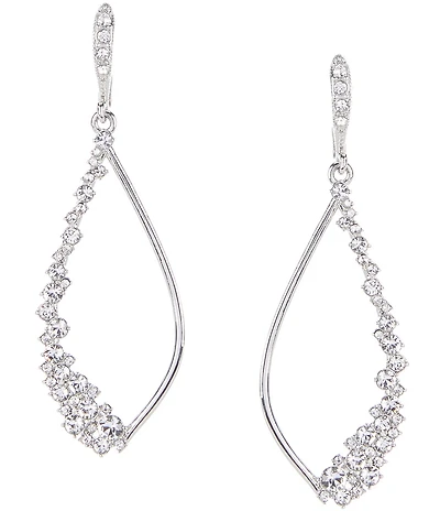 Givenchy Crystal Open Drop Earrings